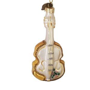 Vintage Ornament Cristmas Violin Blown Glass Thomas Pacconi Collection Classics